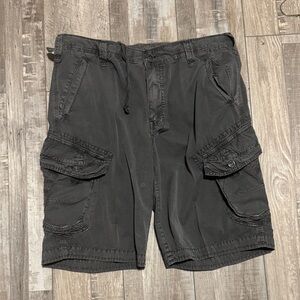 Men's Charcoal Cargo Shorts